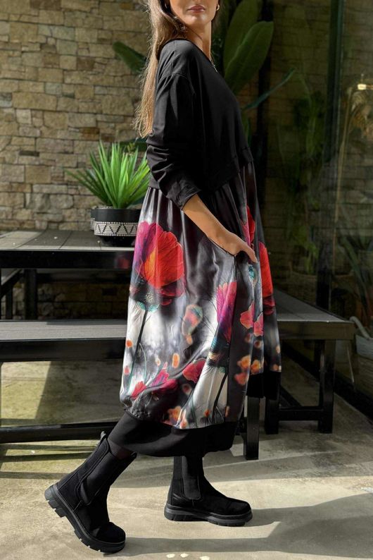 Dominian Smock Dress Poppy